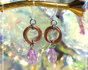 Pendientes de Möbius de cobre