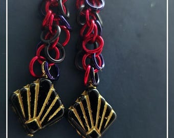 Pendientes Hades / Art Déco