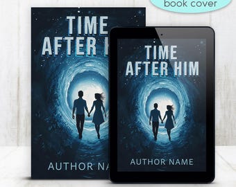 Premade Time Travel Romance Book Cover: Sci-Fi Love Story eBook