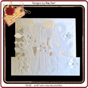 050 Wedding or Anniversary Step Card *Multiple MACHINE Formats*