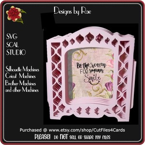 987 Layered Sliceform Greeting Card *Multiple MACHINE Formats*