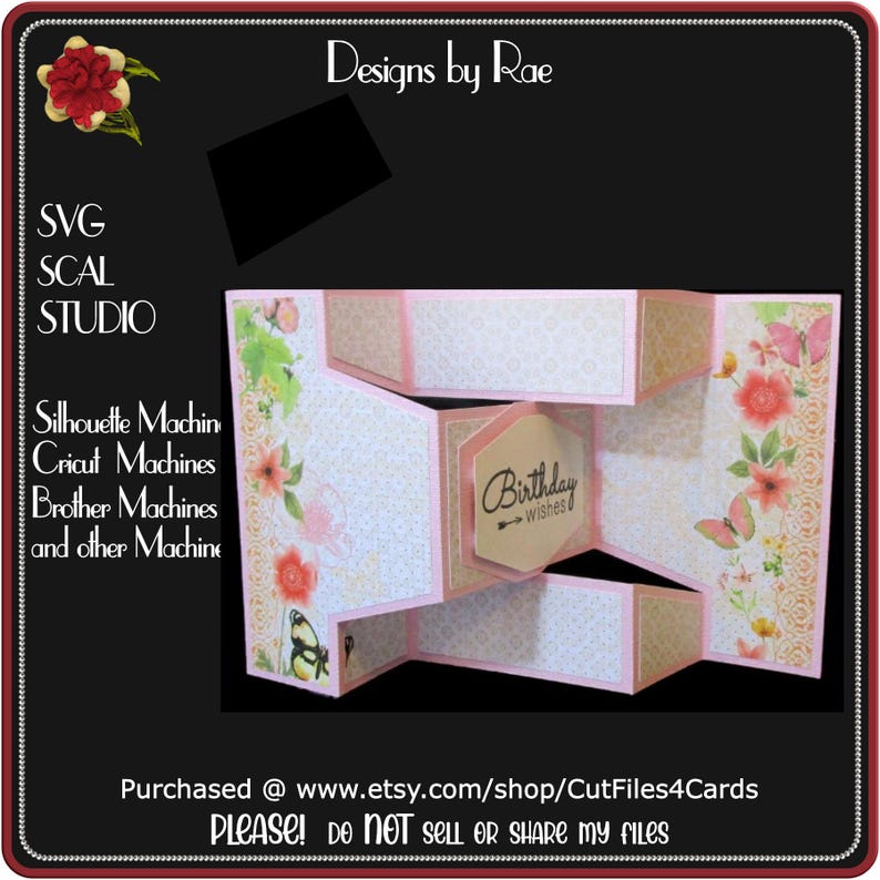 967 Shutter Fold Greeting Card *Multiple MACHINE Formats* image 1