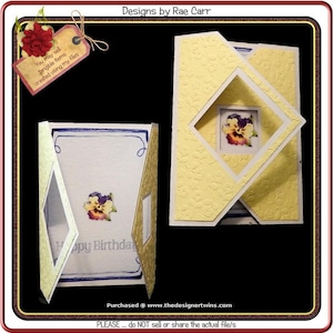 879 Crossfold Card  with Square Opening