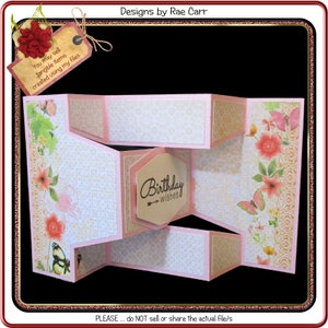 967 Shutter Fold Greeting Card *Wiele formatów MASZYNOWYCH*