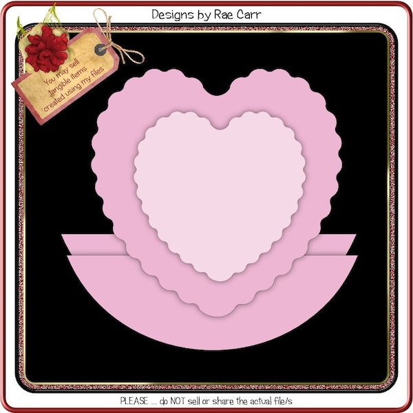 250 Heart Rocker Card *Multiple MACHINE Formats*