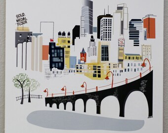 Minneapolis Skyline Etsy