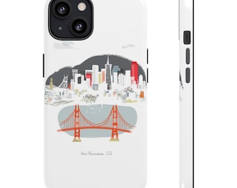 San Francisco city Albie Designs Phone Case For iPhone 8 13 12 11 Samsung Galaxy Google Pixel & More