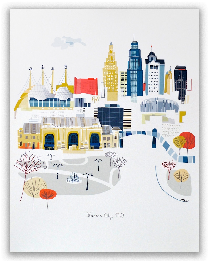 Kansas City, MO City Print image 1