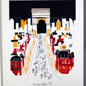 CHAMPS ELYSEES Paris City Print image 4