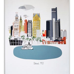 Detroit, MI  City Print