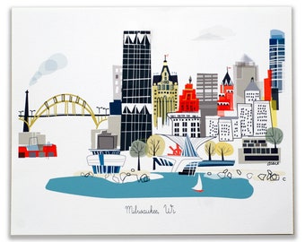 Milwaukee, WI  City Print