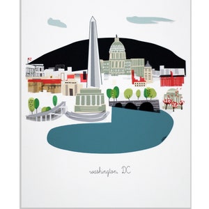 Stadsafdruk van Washington DC