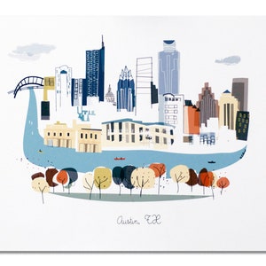 Austin, TX  City Print