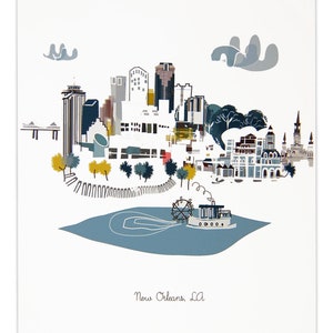 Impression de la ville de la Nouvelle-Orléans