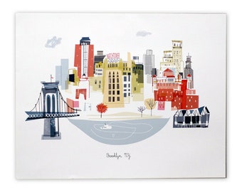 Brooklyn, NY  City Print