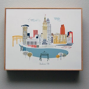 Cleveland, OH City Print image 2