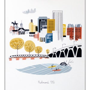 Impresión de la ciudad de Richmond, VA