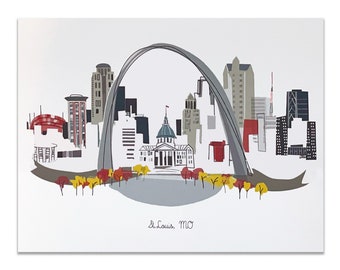 Saint Louis, MO City Print