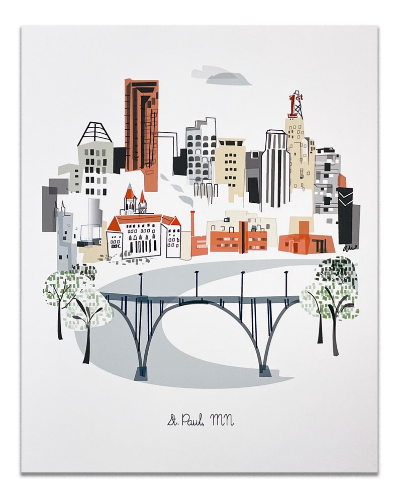 Saint Paul, MN City Print image 1