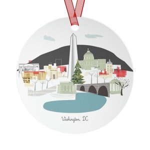 Washington, DC City Lightweight Metal Ornament | | personalized option available