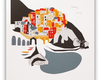 Cinque Terre, Italy  City Print