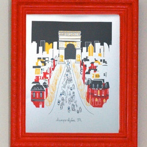 CHAMPS ELYSEES Paris City Print image 3