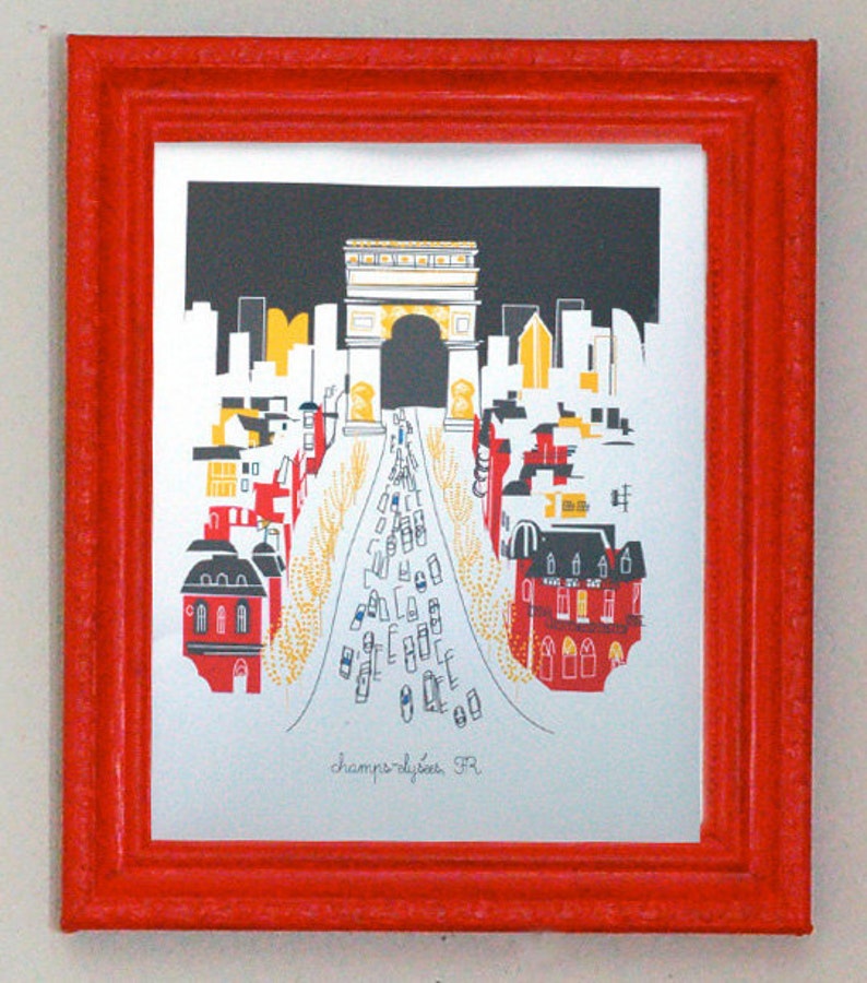 CHAMPS ELYSEES Paris City Print image 3