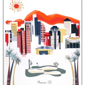 Impression de la ville de Phoenix, Arizona