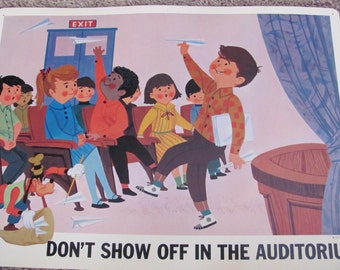 Disney Poster - DON'T SHOW OFF - Disney Study Poster Print - Circa 1966