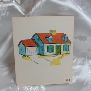 Cartão escolar ilustrado vintage - Fonética, circa 1966, frente e verso - House & Hammer - Muitos outros para escolher *Envio com frete grátis*