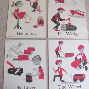 Poster Vintage Illustrated Large Flash Card Science Poster -- 11" x 14" Your Choice - Primary Concept Chart Classroom School