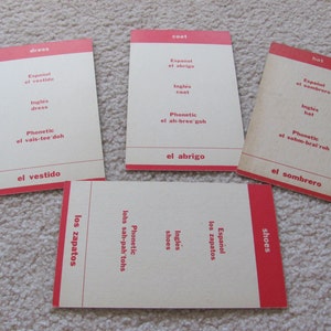Carte flash espagnole vintage - robe - chaussures - chapeau - manteau - votre choix ! image 2