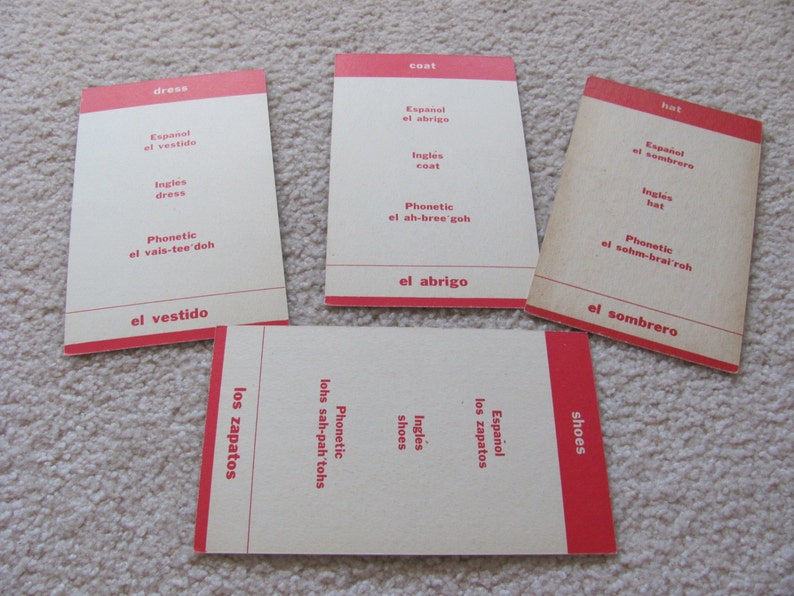 Carte flash espagnole vintage - robe - chaussures - chapeau - manteau - votre choix ! image 2