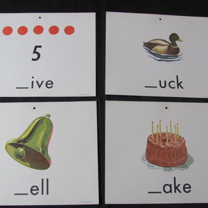 Grande carte Flash vintage Old School - Choix de consonnes de gâteau de canard Bell Five