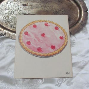 Vintage Illustrated Picture School Flash Card - fonetiek circa 1966 - Pie Pear - meer om uit te kiezen *gratis verzending per brief*