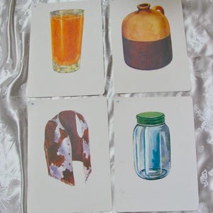 Geïllustreerde schoolflitskaart - jouw keuze - 1966 fonetiek vintage halverwege de eeuw // meer in mijn shop // kan glazen sapvestje