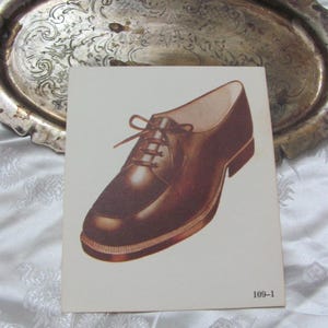 Vintage Illustrated Picture School Flash Card - Fonetiek circa 1966 - Shirtschoenen - Meer om uit te kiezen *gratis verzending per brief*