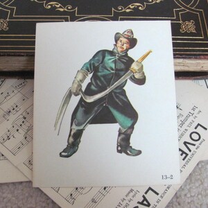 Vintage Illustrated School Flash Card - Circa 1966 Phonetics  2 Sided - Fireman & Fan - Many more to choose from