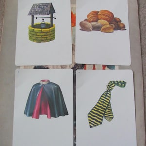 Geïllustreerde schoolflitskaart - jouw keuze - fonetiek circa 1966 vintage halverwege de eeuw // veel meer in mijn winkel // stropdas cape nuts