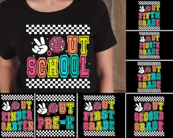 Peace Out School PNG, happy last day of school png, digital file png, Last Day of School Png, End of School Png, Graduation Png, Teacher png