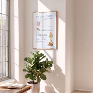 Póster de Afirmaciones para Niños – Inspirado en Montessori – Arte mural para el desarrollo emocional de la habitación, aula y sala de juegos infantil (A1, A2, A3, A4, A5)