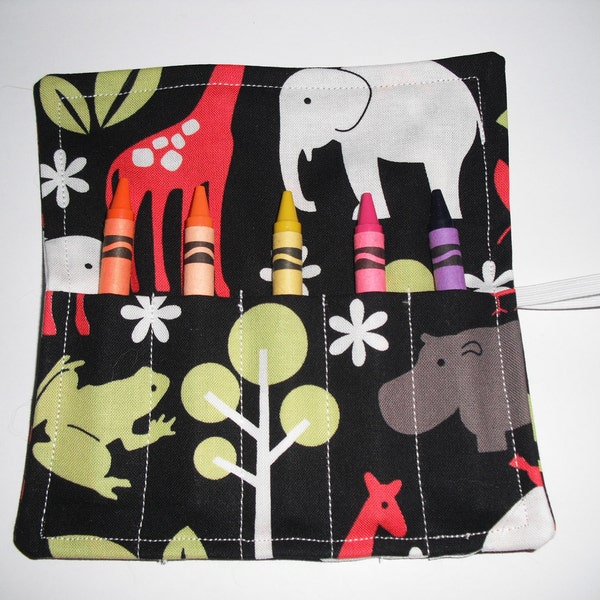 Giraffe Zoologie Crayon Roll Party Favor