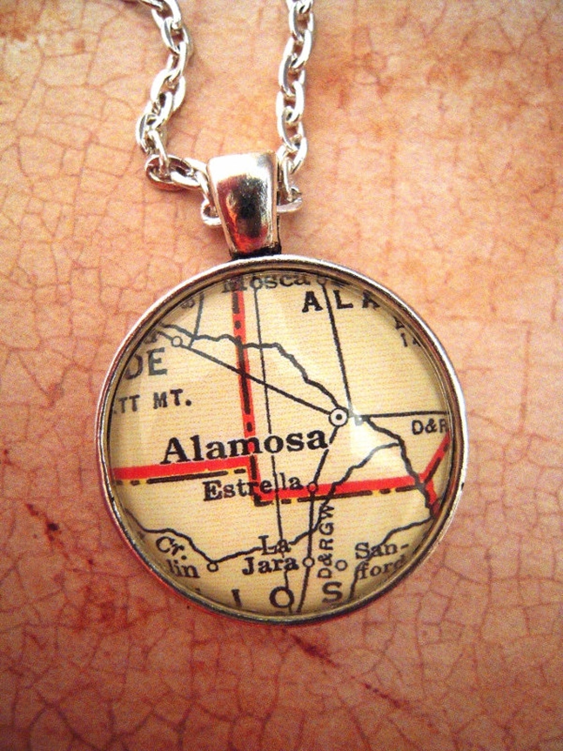Custom Map Jewelry Alamosa Colorado - Il 1140xN.629813363 Bb3h