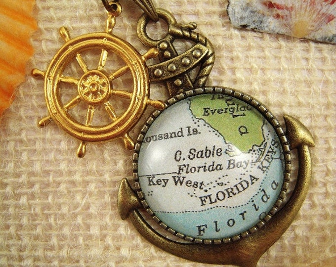 Custom Map Jewelry Key West Florida - Il 680x540.906059468 A93q
