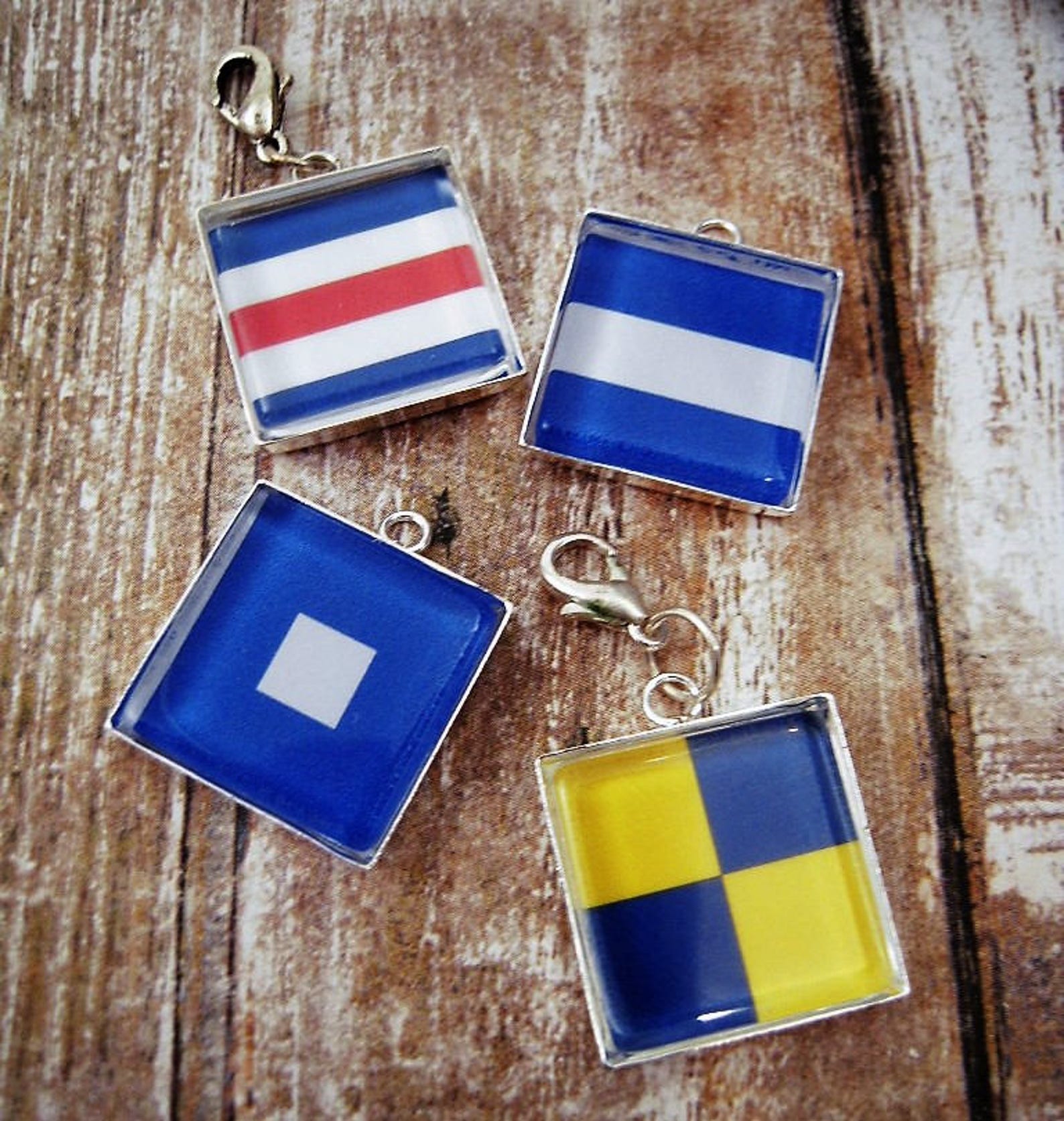 Nautical Signal Flags Jewelry Charms 20mm Signal Flags Jewelry Etsy