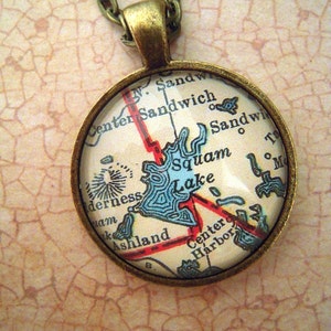 Custom Map Jewelry Squam Lake - Il 300x300.608105751 G5xb