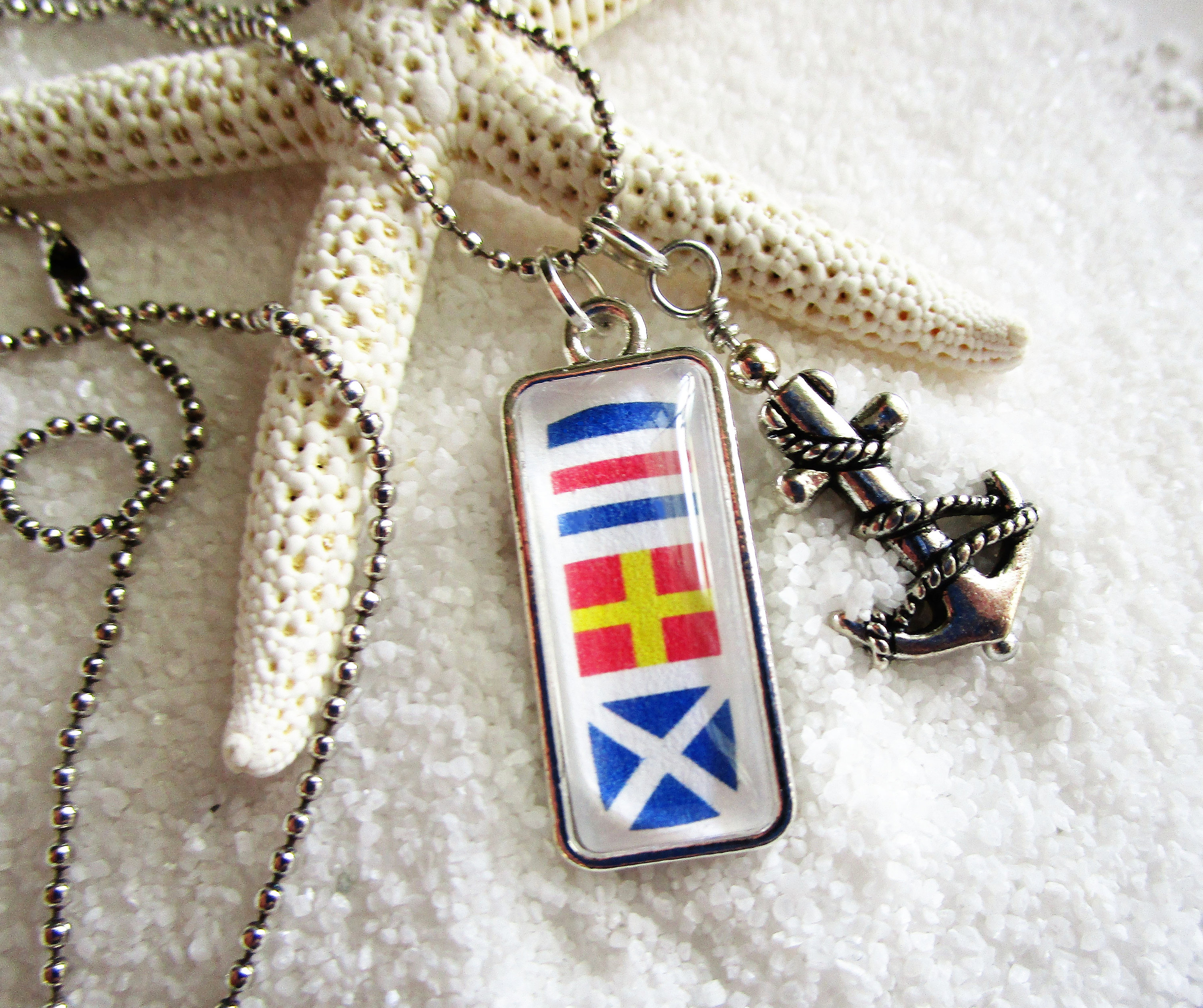 Nautical Theme Ribbon Key Fob Key Chain Key Accessories 