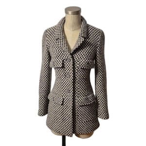 Vintage CHANEL Tweed Bouclé Jacket BLAZER Fall/Winter 1995 (95A) SZ 38 Lagerfeld image 1