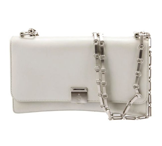 Mark Cross White Cream Colored Italian Leather & … - image 1