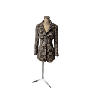 Vintage CHANEL Tweed Bouclé Jacket BLAZER Fall/Winter 1995 (95A) SZ 38 Lagerfeld image 4